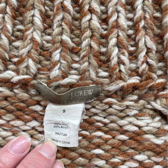 Vintage J.Crew chunky wool blend zipper cardigan - Picture 2 of 4